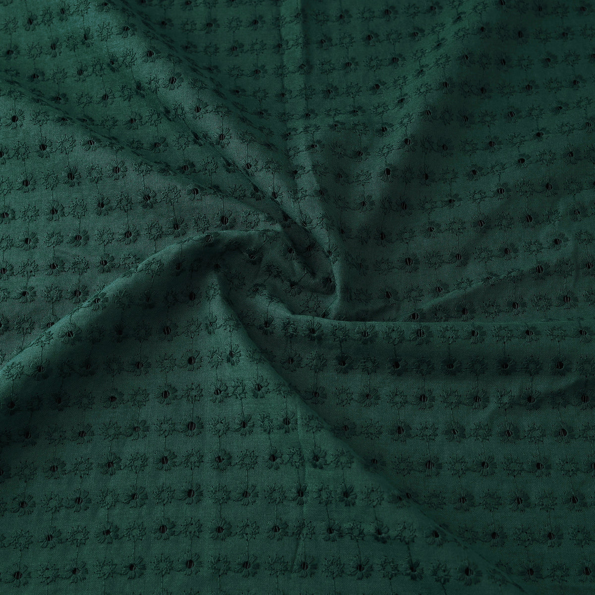 Floral Embroidered Cotton Hakoba Fabric 06