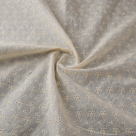 Floral Embroidered Cotton Hakoba Fabric 07