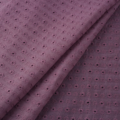 Floral Embroidered Cotton Hakoba Fabric 08