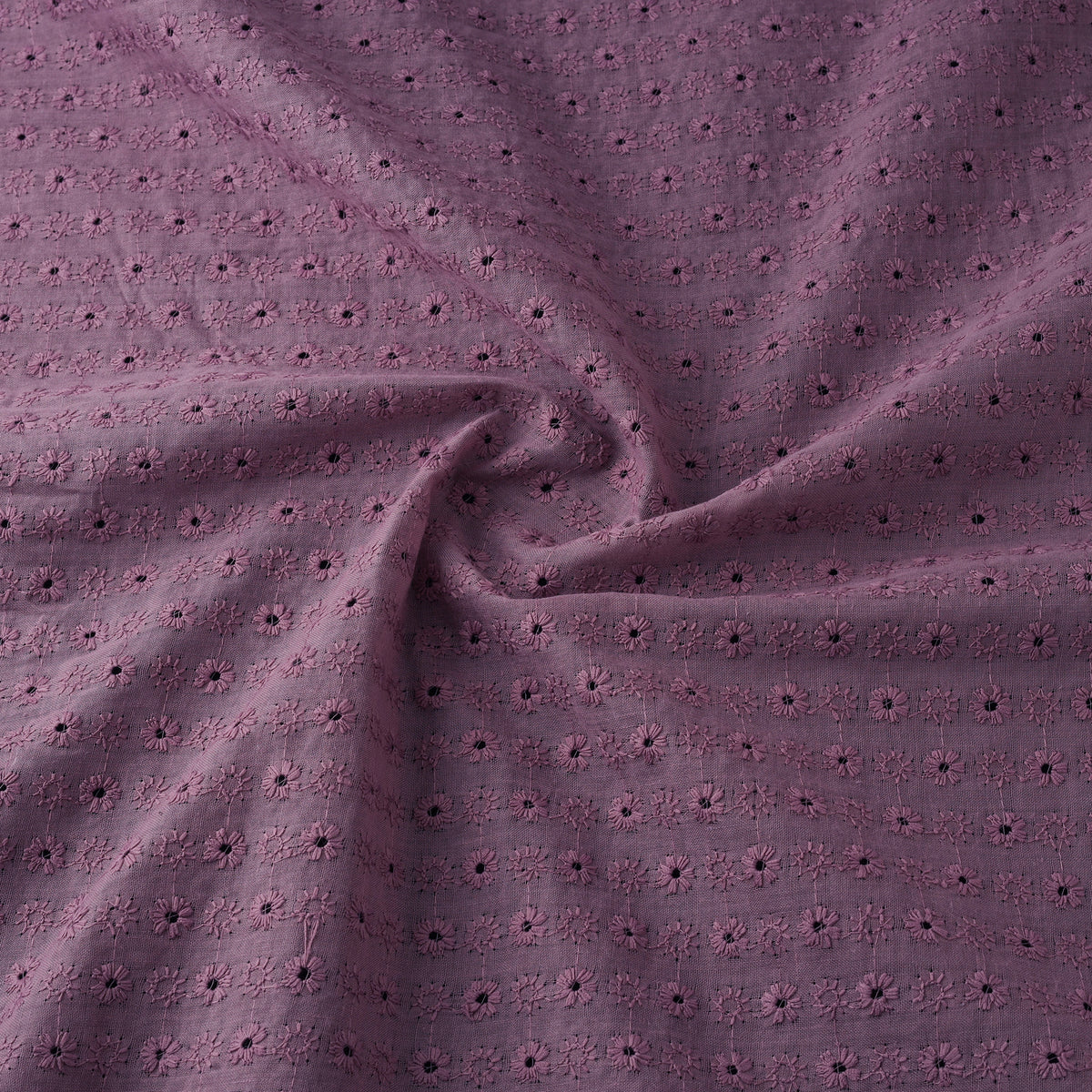 Floral Embroidered Cotton Hakoba Fabric 08