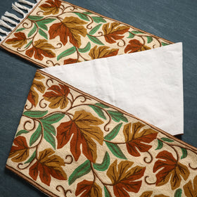 Original Kashmiri Chain Stitch Crewel Hand Embroidery Dining Table Runner (6 x 1 Feet) 31