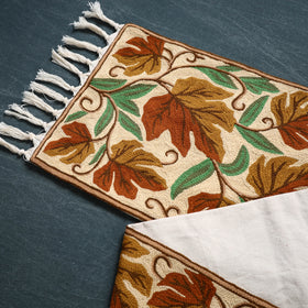 Original Kashmiri Chain Stitch Crewel Hand Embroidery Dining Table Runner (6 x 1 Feet) 31