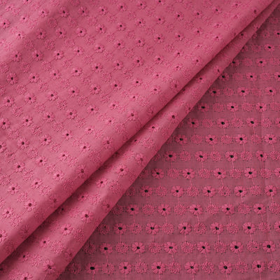 Floral Embroidered Cotton Hakoba Fabric 09
