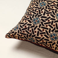 Multicolor - Block Print Cotton Ajrakh Cushion Cover (16 x 16 in) 100