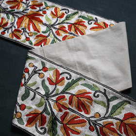 Original Kashmiri Chain Stitch Crewel Hand Embroidery Dining Table Runner (6 x 1 Feet) 32