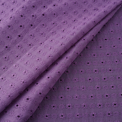 Floral Embroidered Cotton Hakoba Fabric 11