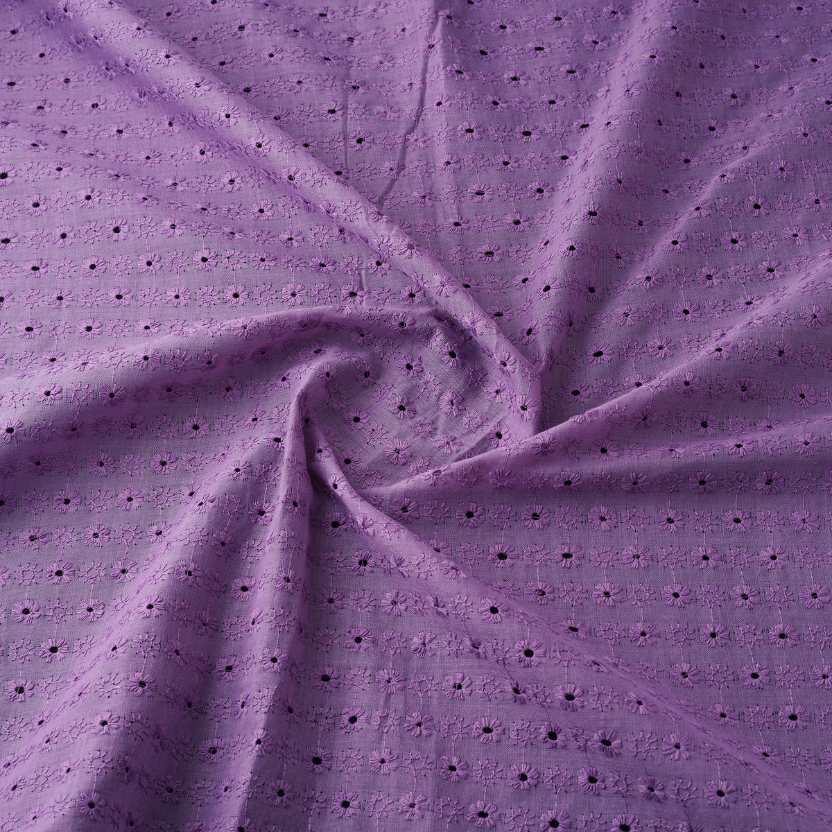 Floral Embroidered Cotton Hakoba Fabric 11