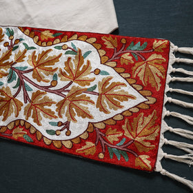 Original Kashmiri Chain Stitch Crewel Hand Embroidery Dining Table Runner (6 x 1 Feet) 33