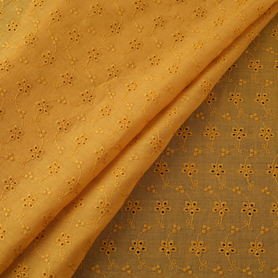 Floral Embroidered Cotton Hakoba Fabric 10