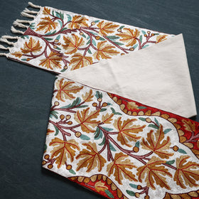 Original Kashmiri Chain Stitch Crewel Hand Embroidery Dining Table Runner (6 x 1 Feet) 33