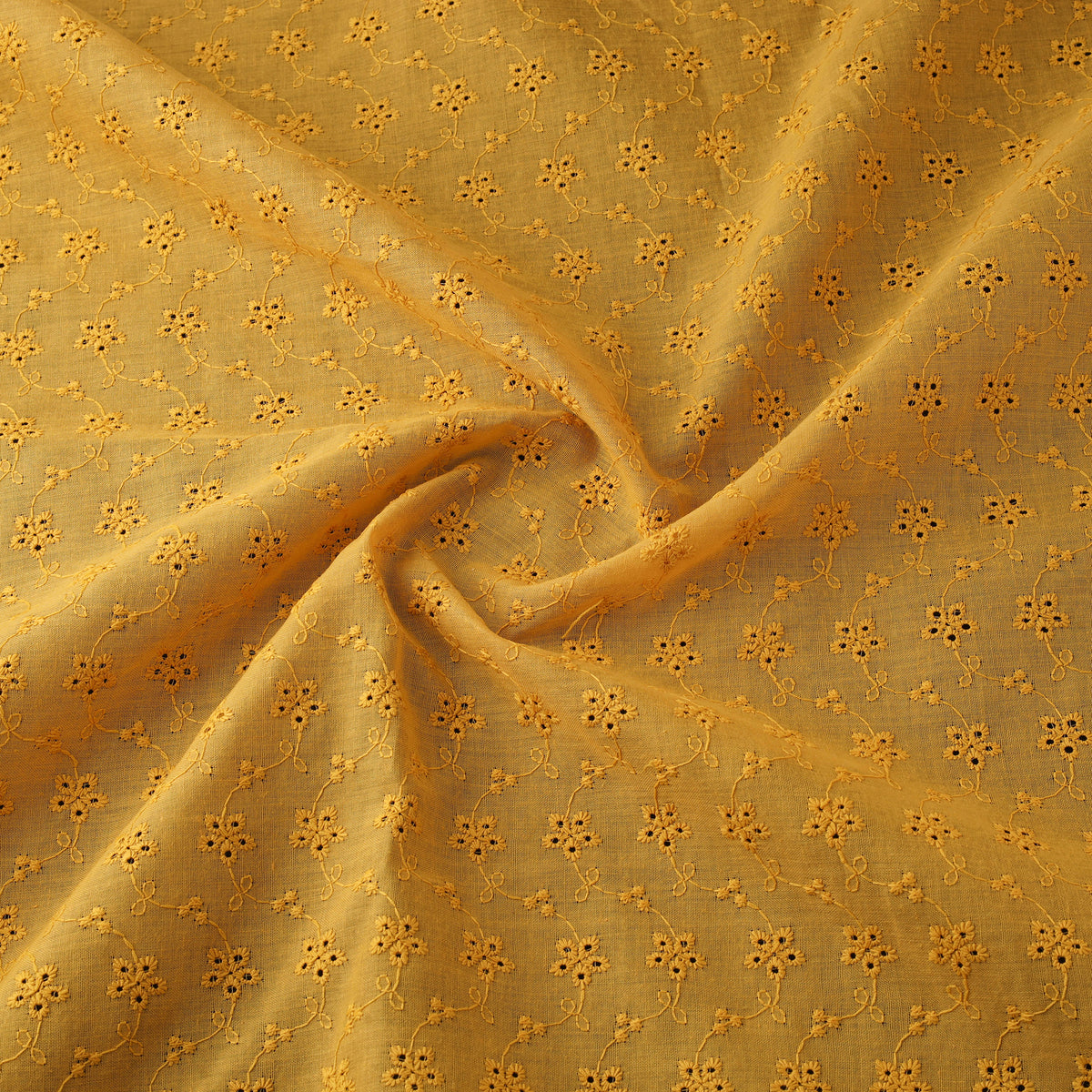 Floral Embroidered Cotton Hakoba Fabric 10