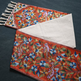 Original Kashmiri Chain Stitch Crewel Hand Embroidery Dining Table Runner (6 x 1 Feet) 34
