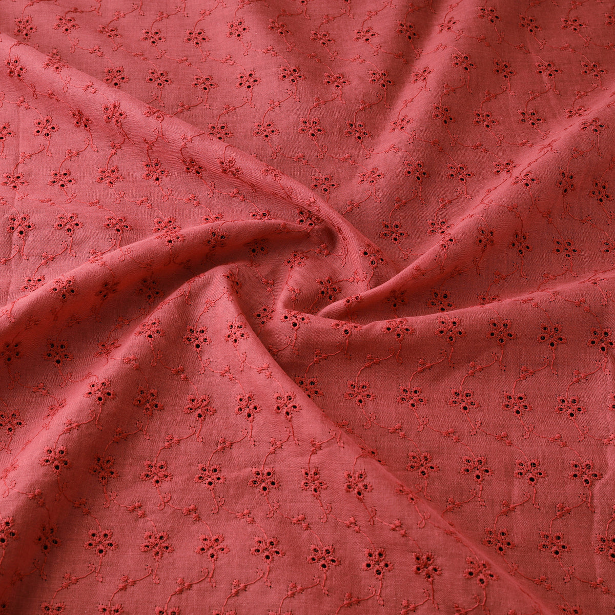 Floral Embroidered Cotton Hakoba Fabric 12