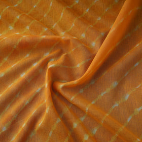 Yellow - Leheriya Tie-Dye Mothra Mul Cotton Fabric 01