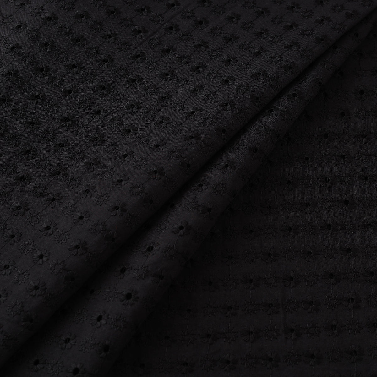 Floral Embroidered Cotton Hakoba Fabric 13