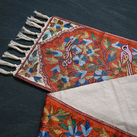 Original Kashmiri Chain Stitch Crewel Hand Embroidery Dining Table Runner (6 x 1 Feet) 34