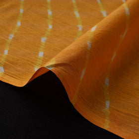 Yellow - Leheriya Tie-Dye Mothra Mul Cotton Fabric 01