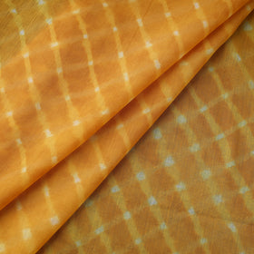 Yellow - Leheriya Tie-Dye Mothra Mul Cotton Fabric 02