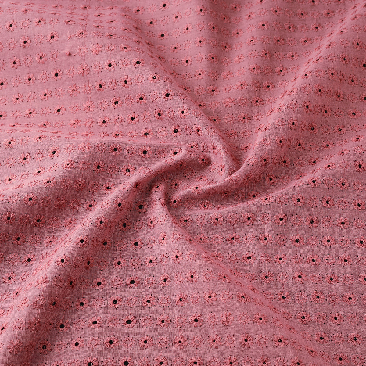 Floral Embroidered Cotton Hakoba Fabric 14