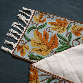 Original Kashmiri Chain Stitch Crewel Hand Embroidery Dining Table Runner (5 x 1 Feet) 35