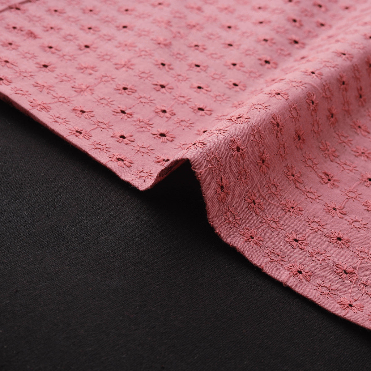 Floral Embroidered Cotton Hakoba Fabric 14