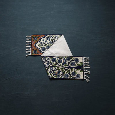 Original Kashmiri Chain Stitch Crewel Hand Embroidery Dining Table Runner (5 x 1 Feet) 36