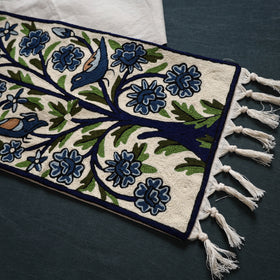 Original Kashmiri Chain Stitch Crewel Hand Embroidery Dining Table Runner (5 x 1 Feet) 36