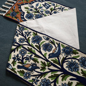 Original Kashmiri Chain Stitch Crewel Hand Embroidery Dining Table Runner (5 x 1 Feet) 36