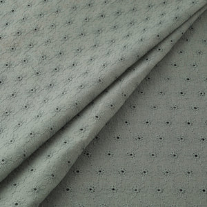 Green - Floral Embroidered Cotton Hakoba Fabric 15