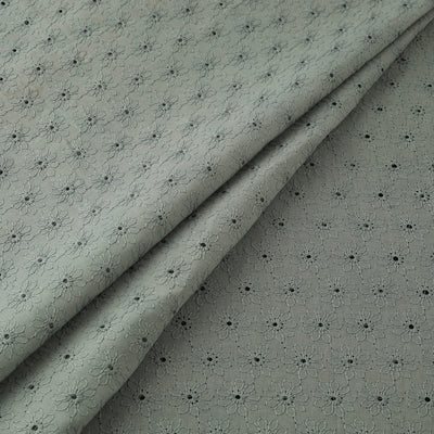 Floral Embroidered Cotton Hakoba Fabric 15