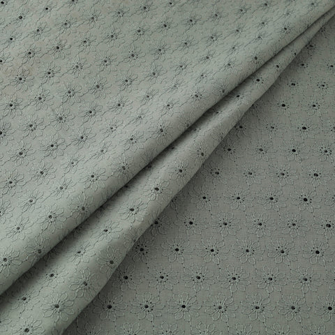 Floral Embroidered Cotton Hakoba Fabric 15