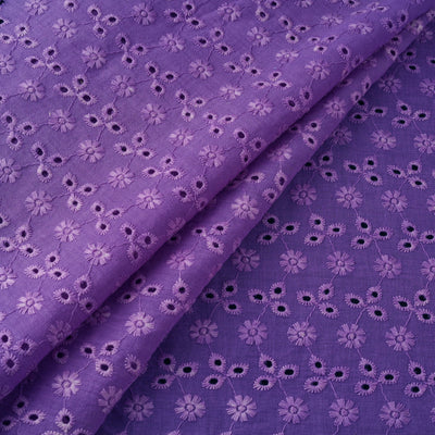 Floral Embroidered Cotton Hakoba Fabric 16