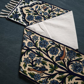 Original Kashmiri Chain Stitch Crewel Hand Embroidery Dining Table Runner (5 x 1 Feet) 37