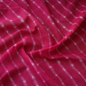Pink - Leheriya Tie-Dye Mothra Mul Cotton Fabric 03