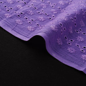 Floral Embroidered Cotton Hakoba Fabric 16