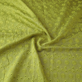Floral Embroidered Cotton Hakoba Fabric 17