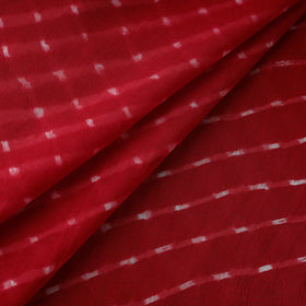 Red - Leheriya Tie-Dye Mothra Cotton Fabric 05