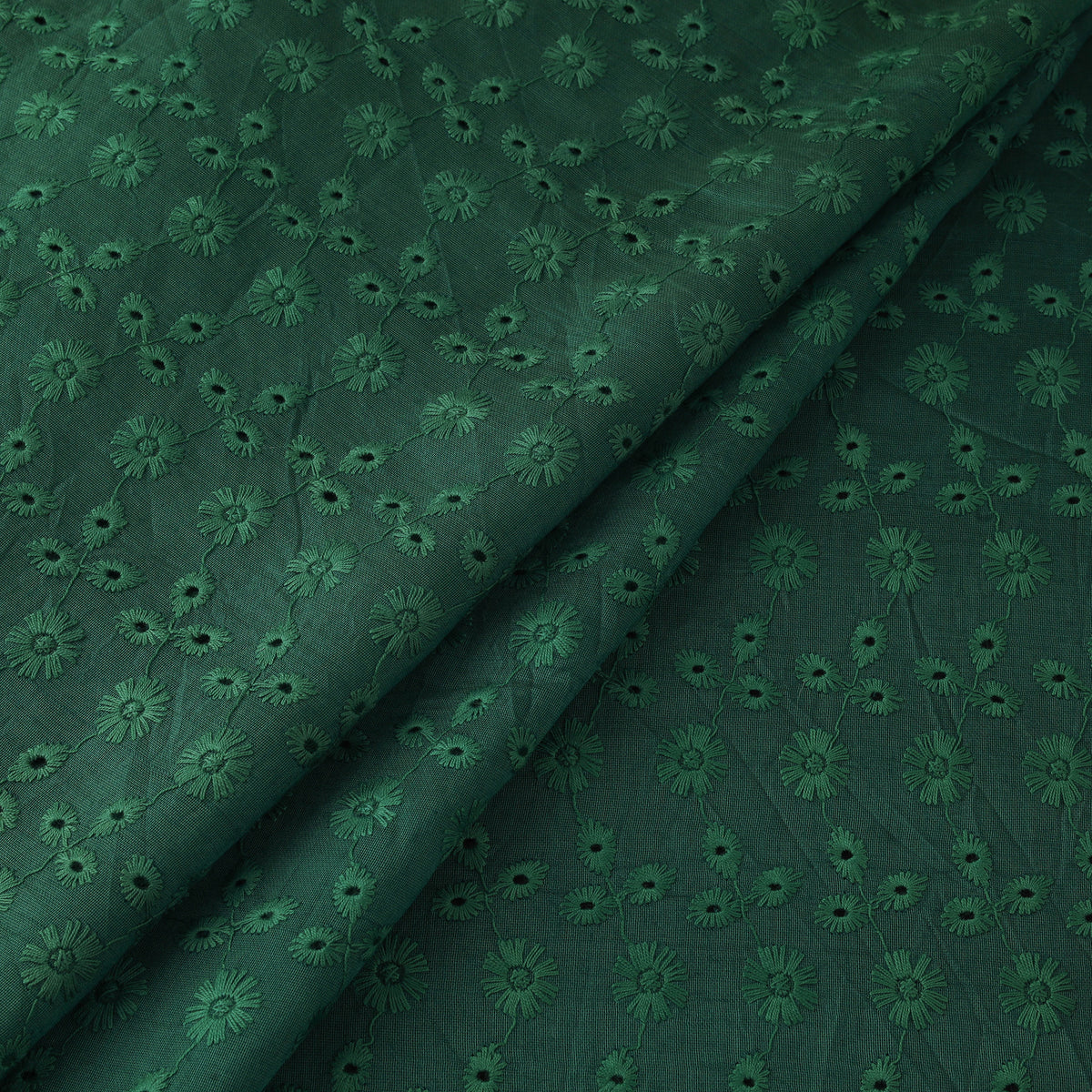Floral Embroidered Cotton Hakoba Fabric 19