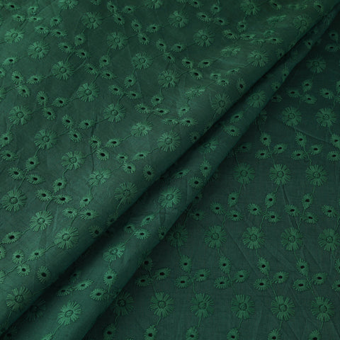 Floral Embroidered Cotton Hakoba Fabric 19