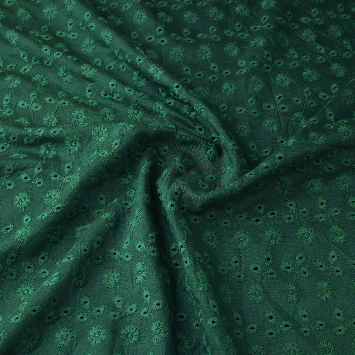 Floral Embroidered Cotton Hakoba Fabric 19
