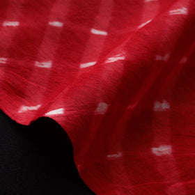 Red - Leheriya Tie-Dye Mothra Cotton Fabric 05