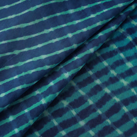 Blue - Leheriya Tie-Dye Mothra Cotton Fabric 06