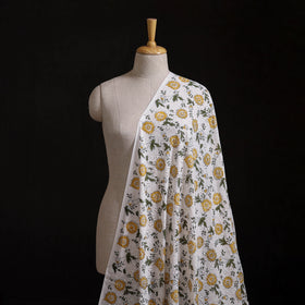 Sanganeri Hand Block Print Pure Cotton Floral Hakoba Fabric 14