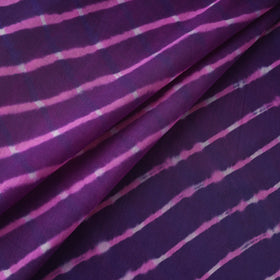 Purple - Leheriya Tie-Dye Mothra Cotton Fabric 07