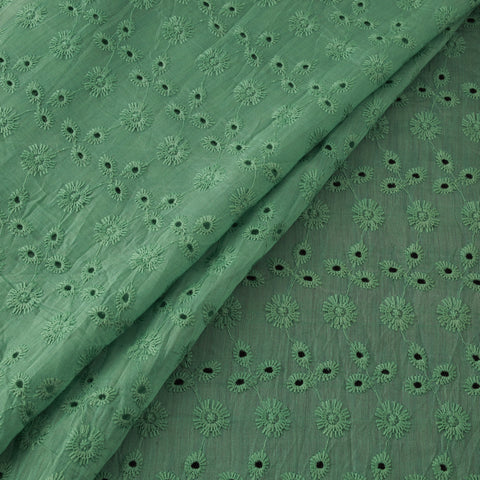 Floral Embroidered Cotton Hakoba Fabric 22