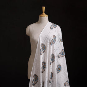 Sanganeri Hand Block Print Pure Cotton Floral Hakoba Fabric 07