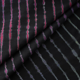 Black - Leheriya Tie-Dye Cotton Fabric 08