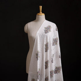 Sanganeri Hand Block Print Pure Cotton Floral Hakoba Fabric 04