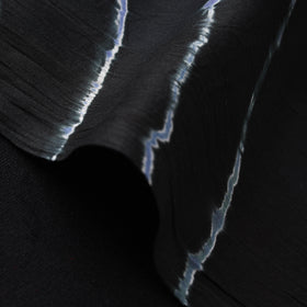 Black - Leheriya Tie-Dye Cotton Fabric 08