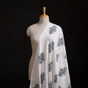 Sanganeri Hand Block Print Pure Cotton Floral Hakoba Fabric 01